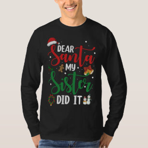 Camiseta Família Engraçada Caros Papais noeis Que Minha Irm
