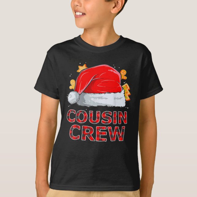 Camiseta Família Engraçada Da Praça de Natal Da Cousin Crew (Frente)