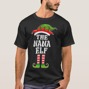 Camiseta Família Engraçada De Combate A Nana Elf Christmas 