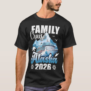 Camiseta Família engraçada de cruzeiro no Alasca em grupo