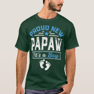 Camiseta Família Engraçada Novo Papá Orgulhoso É Um Menino