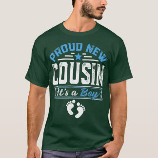 Camiseta Família Engraçada Novo Primo Orgulhoso É Um Menino