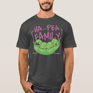 Camiseta Família Ervilhas Ha Pea Família Vegan Vegetal
