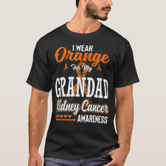 Camiseta Família Eu Visto Laranja Para O Meu Câncer de rim