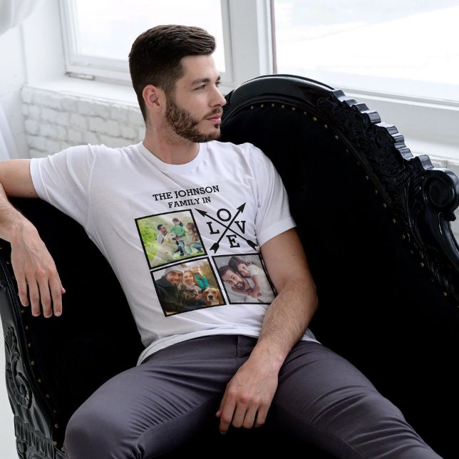 Camiseta Família Exclusiva Personalizada Na Colagem De Foto (Criador carregado)