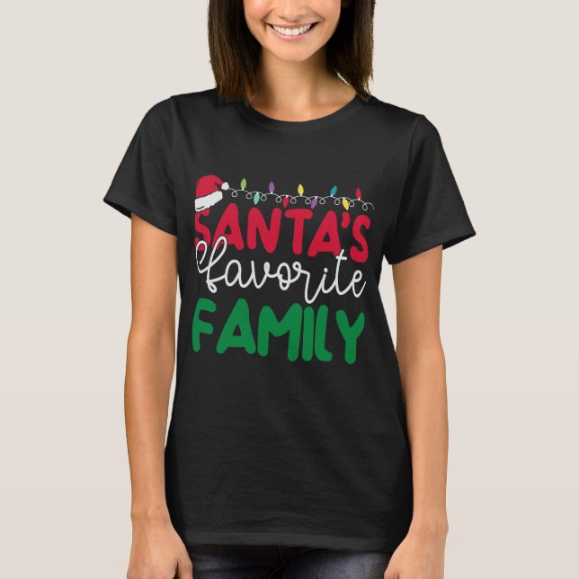 Camiseta Família Fav de papais noeis 2023 - Festas Festivas (Frente)