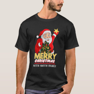 Camiseta Família Feliz Natal Personalizada Papai Noel