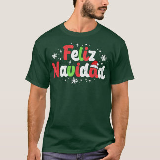Camiseta Família Feliz Navidad Matching Natal Espanhol