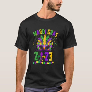 Camiseta Família Fetsival de Combinação de Máscara Miçanga