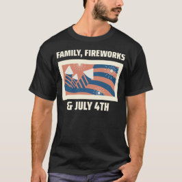 Camiseta Família, Fireworks e 4 de julho