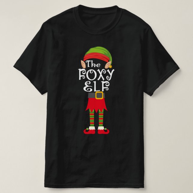Camiseta família foxy elf correspondente ao natal (Frente do Design)
