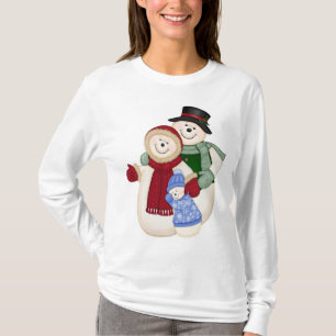 Camiseta Família Frosty Snowman - Azul