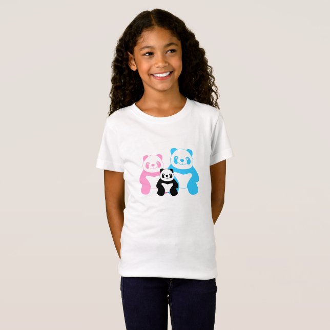 Camiseta Família Funny Panda (Frente Completa)