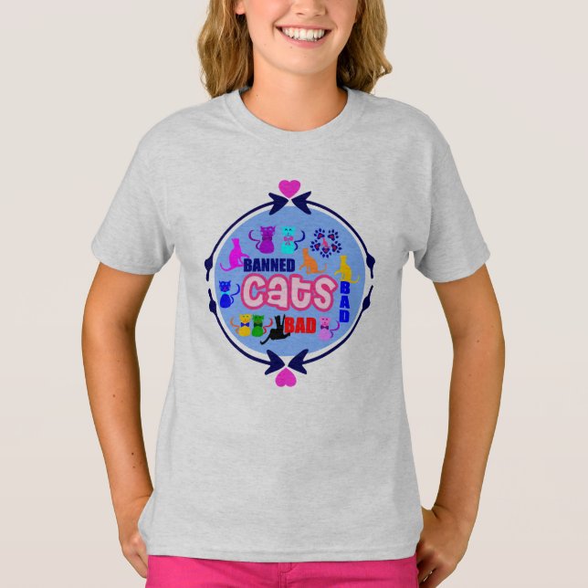 Camiseta 😻 🐾 ❤ Família Gata Bela e Doida Fabulosa Deve Te (Frente)