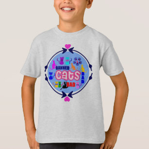 Camiseta 😻 🐾 ↷ Família Gato Bestial de Gato Gato Bestial