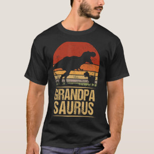 Camiseta Família Grandpasaurus Rex Dinossaur Rex Dino Pais