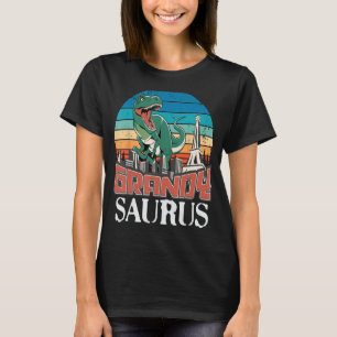 Camiseta Família Grandysaurus T Rex Dinosaur Grandy Saurus