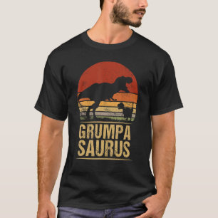 Camiseta Família Grumpasaurus Rex Dinossaur Rex Dino Pais