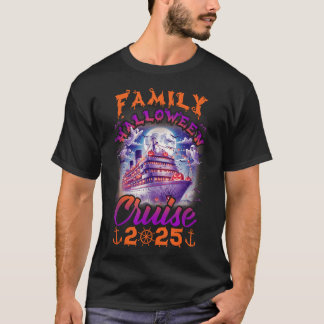 Camiseta Família Halloween Cruise 2025 Matching Family