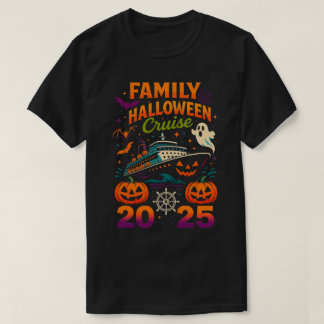 Camiseta Família Halloween Cruise 2025 Pessoal Familiar