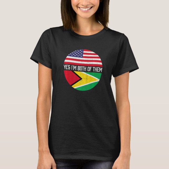 Camiseta Família Herita Metade Americana de Bandeiras dos E (Frente)