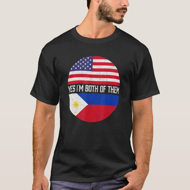 Camiseta Família Herita Metade Americana Semestre Filipino  (Frente)