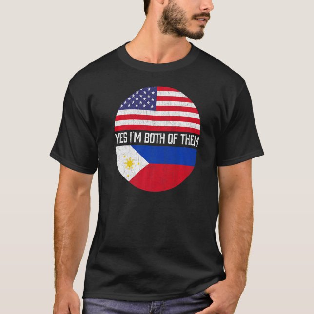 Camiseta Família Herita Metade Americana Semestre Filipino  (Frente)