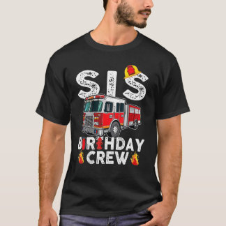 Camiseta Família Irmã Birthday Tripulante Bombeiros