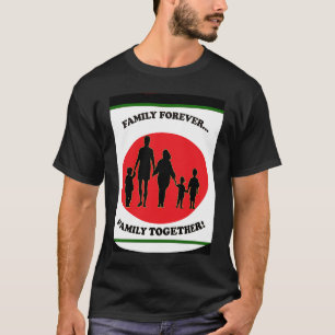 Camiseta Família Junta Para Sempre Segurando Mãos Na Unity 