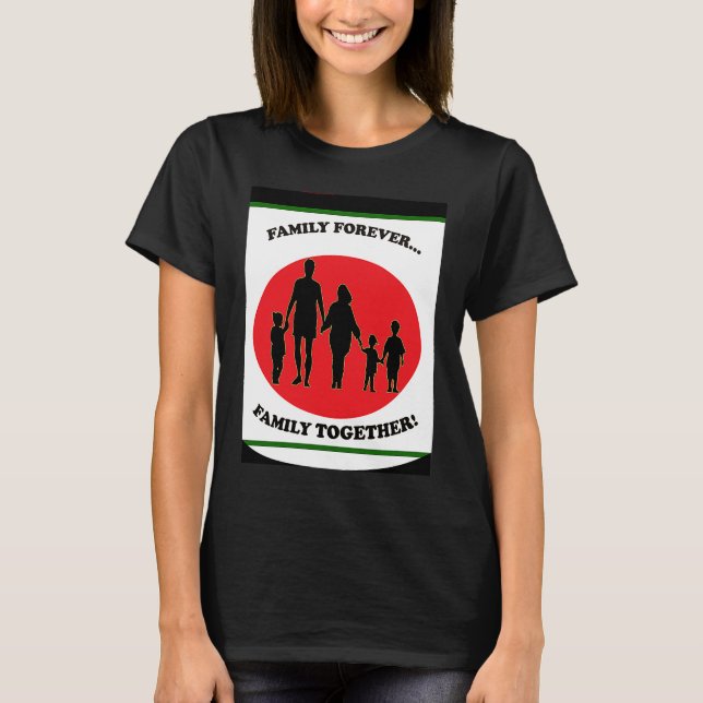 Camiseta Família Junta Para Sempre Segurando Mãos Na Unity  (Frente)