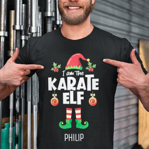 Camiseta Família Karate elf que corresponde ao nome do nat
