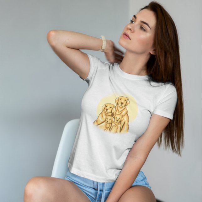 Camiseta Família Labrador (Criador carregado)