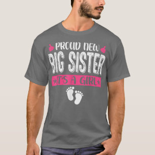 Camiseta Família legal Nova Irmã Orgulhosa É uma Garota