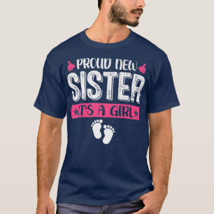 Camiseta Família legal Nova Irmã Orgulhosa É uma Menina Sex