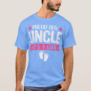 Camiseta Família legal Tio Novo Orgulhoso É Uma Menina Revo