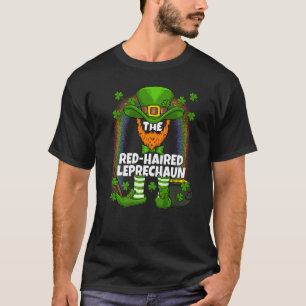 Camiseta Família Leprechaun Vermelho Correspondendo a St Pa