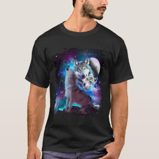 Camiseta Família Lobos Lobos Espaciais Cósmicos Givando Na 