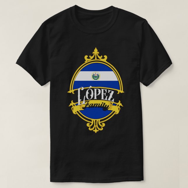 Camiseta Família Lopez El Salvador (Frente do Design)