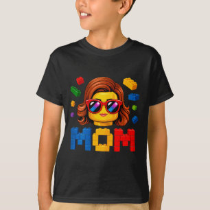 Camiseta Família mãe mestre construtor construindo tijolos