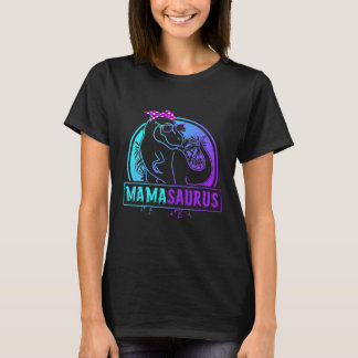 Camiseta Família Mamasaurus T Rex Dinosaur Mama Saurus