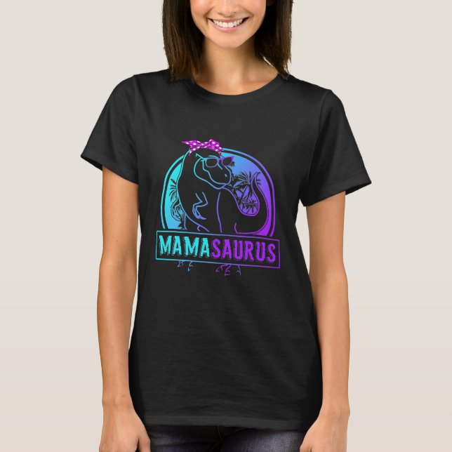 Camiseta Família Mamasaurus T Rex Dinosaur Mama Saurus (Frente)