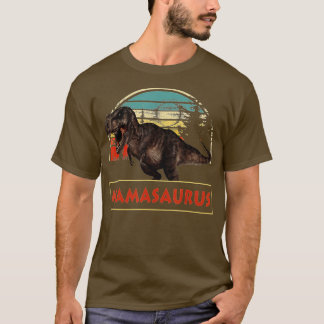 Camiseta FAMÍLIA Mamasaurus T rex Dinossaur Fu