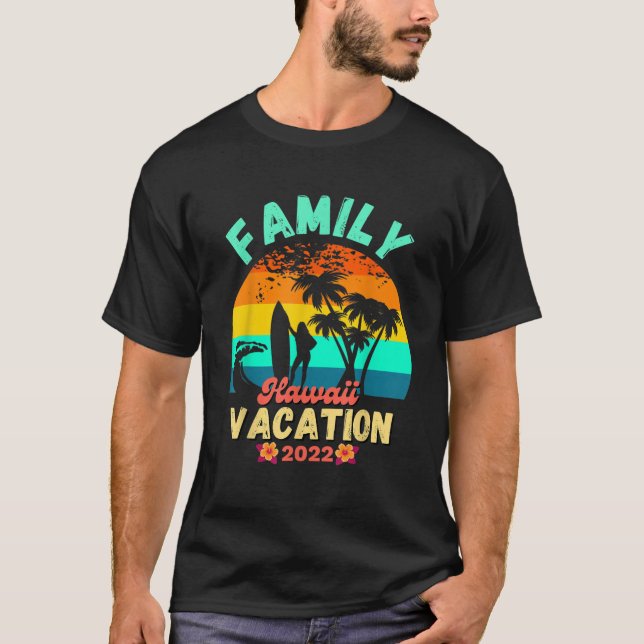 Camiseta Família Matching Hawaiian Vacation Group Hawaii 20 (Frente)
