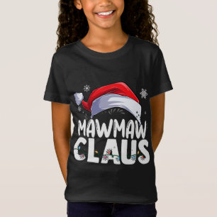 Camiseta Família Mawmaw Claus Xmas Correspondente à vovó En