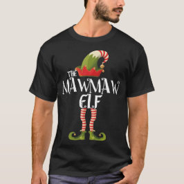 Camiseta família mawmaw elf correspondendo ao natal