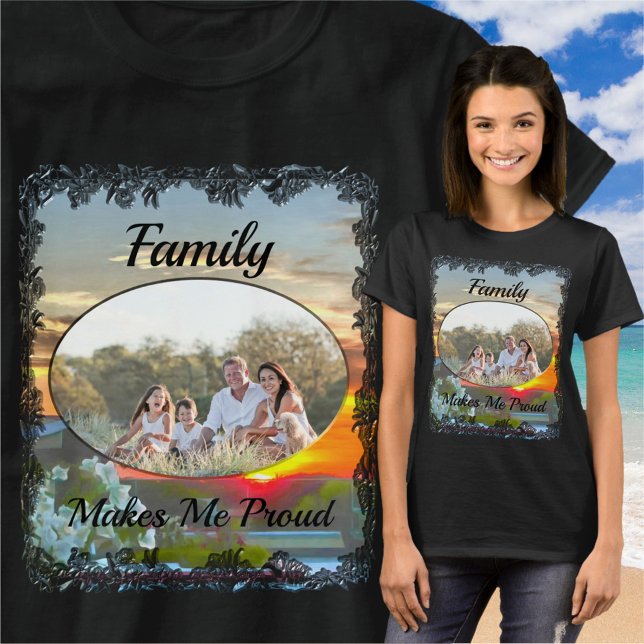 Camiseta Família Me Faz Orgulhoso Sunset 2295 (Criador carregado)