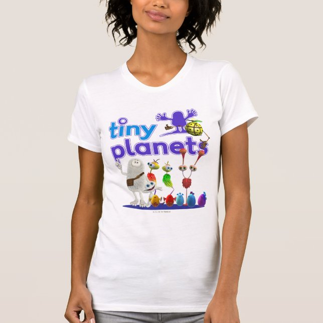 Camiseta Família minúscula dos planetas (Frente)