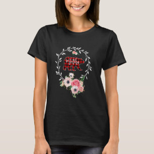 Camiseta Família Motha Bear Xmas Natal Xadrez Vermelha Paja