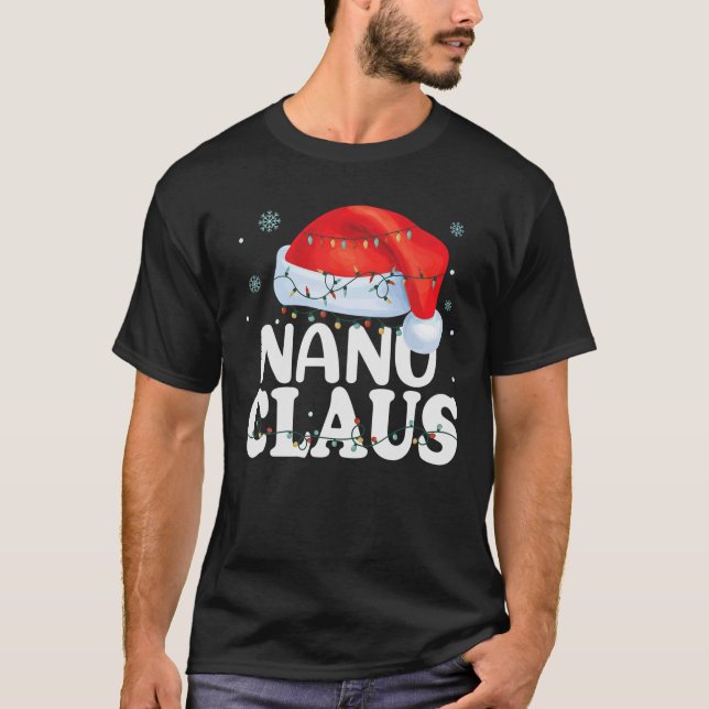 Camiseta Família Nanu Claus Xmas Correspondendo Engraçado V (Frente)