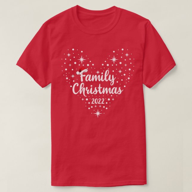 Camiseta Família Natal 2022 Família Bonita Natal 2022 P (Frente do Design)